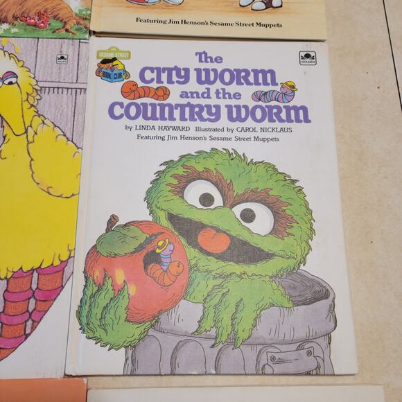 Lot of 15 Sesame Street Book Club Hardcover Books Jim Henson Muppets Vintage - Picture 9 of 16